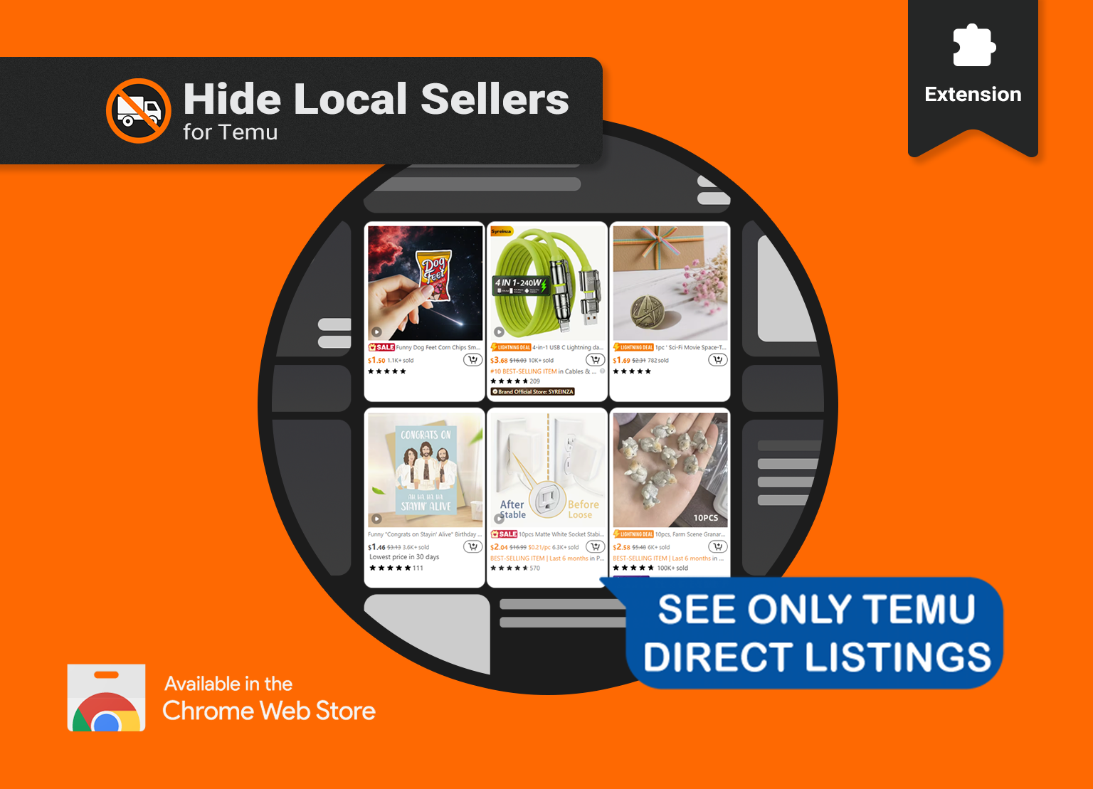 Hide Local Sellers Extension preview